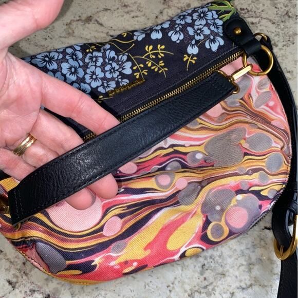 DESIGUAL Spain $129 Folded Paradiso Convertible Crossbody Bag Purse - Picture 8 of 14